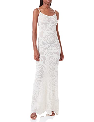 Just Cavalli Damen Kleid, 100j White Jacquard, L von Just Cavalli