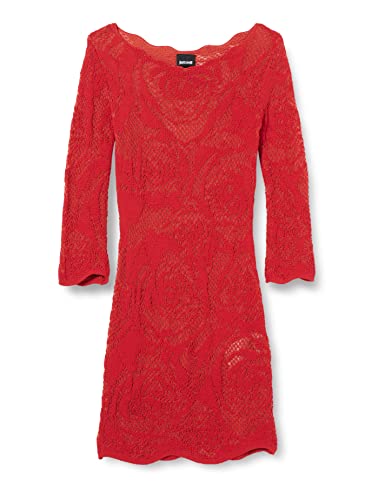 Just Cavalli Damen Kleid, 305j Red Jacquard, L von Just Cavalli