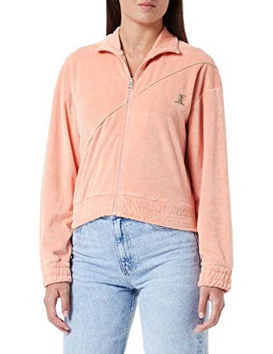 Just Cavalli Damen Reißverschluss Sweatshirt, 300 Dusty Pink, XXS von Just Cavalli