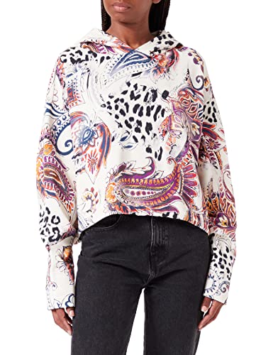 Just Cavalli Damen Sweatshirt, 102s White Smoke, XS von Just Cavalli