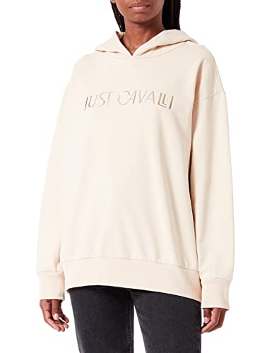 Just Cavalli Damen Sweatshirt, 108 Ivory, XXS von Just Cavalli