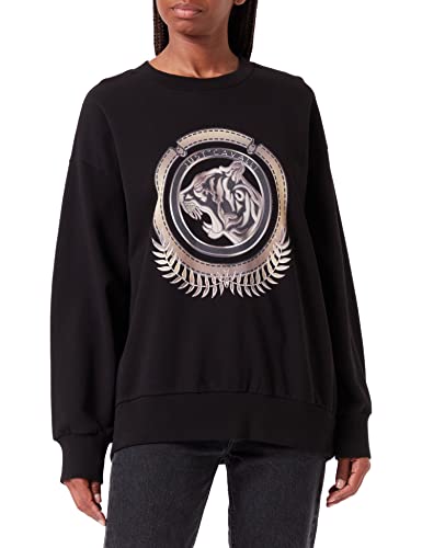 Just Cavalli Damen Sweatshirt, 900 Black, M von Just Cavalli