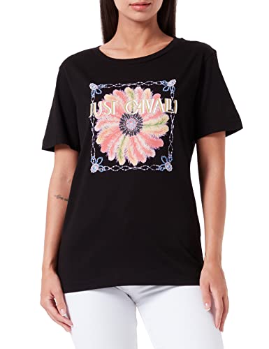 Just Cavalli Damen T-Shirt, 900 Black, S von Just Cavalli