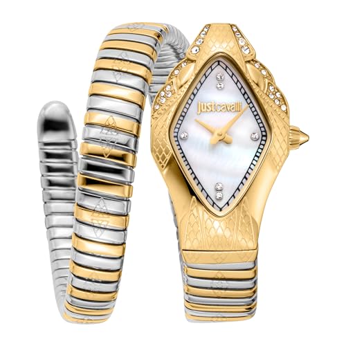 Just Cavalli Damen Analog Quarz Uhr mit Edelstahl Armband JC1L306M0065 von Just Cavalli