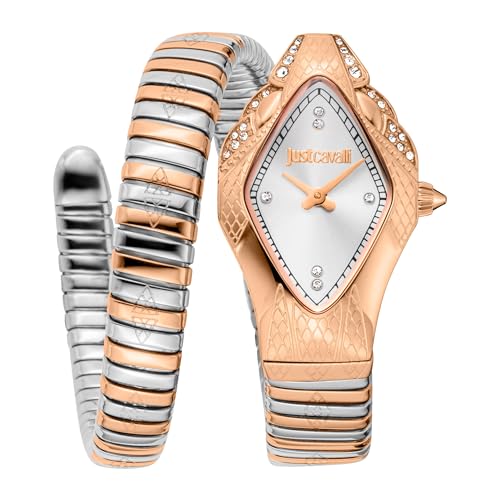 Just Cavalli Damen Analog Quarz Uhr mit Edelstahl Armband JC1L306M0075 von Just Cavalli