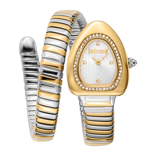 Just Cavalli Damen Analog Quarz Uhr mit Edelstahl Armband JC1L249M0055 von Just Cavalli