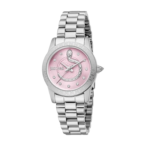 Just Cavalli Eterna Damen-Armbanduhr JC1L359M0045, Silberfarben von Just Cavalli