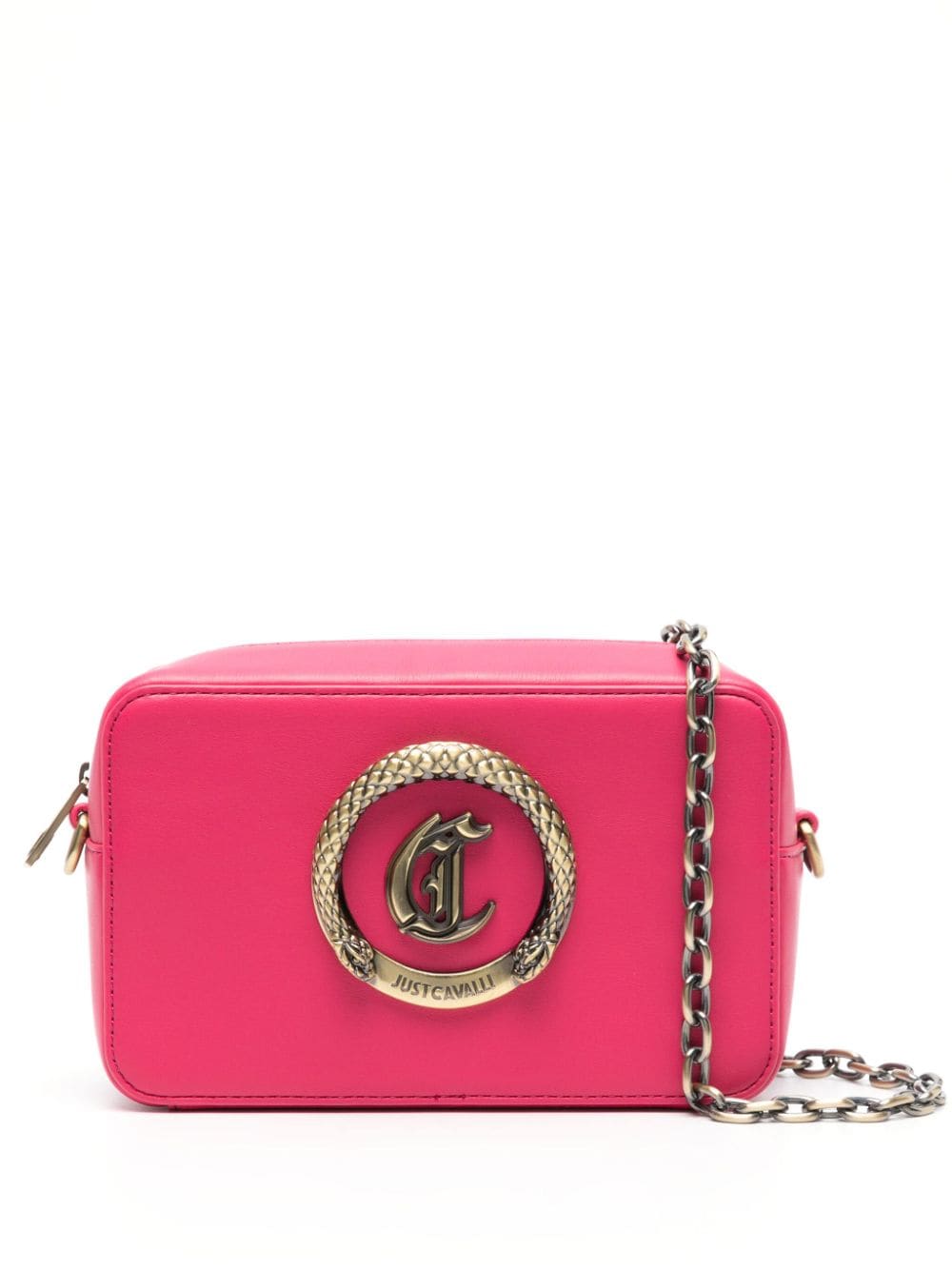 Just Cavalli Handtasche mit Logo-Schild - Rosa von Just Cavalli