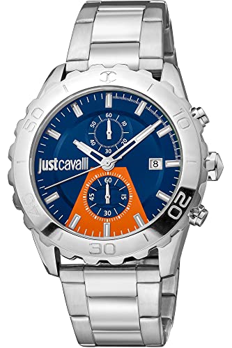 Just Cavalli Herren Analog Quarz Uhr mit Edelstahl Armband JC1G242M0055 von Just Cavalli