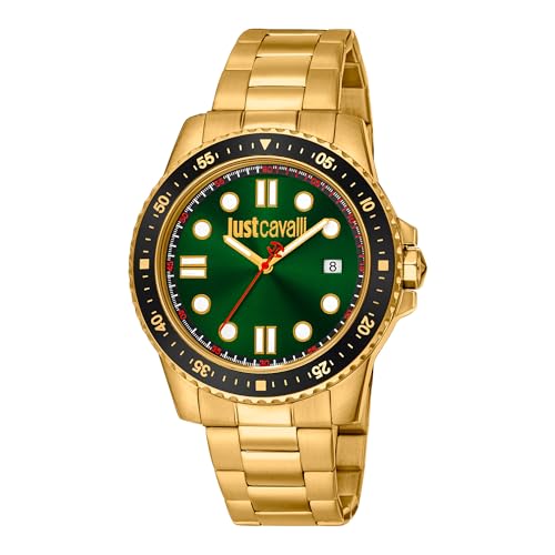 Just Cavalli Herren Analog Quarz Uhr mit Edelstahl Armband JC1G246M0265 von Just Cavalli