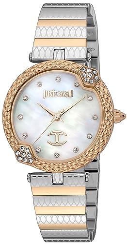 Just Cavalli Herren Analog Quarz Uhr mit Edelstahl Armband JC1L197M0105 von Just Cavalli