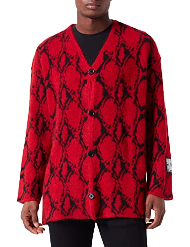 Just Cavalli Herren Pullover, 305j Red Jacquard, 3XL von Just Cavalli