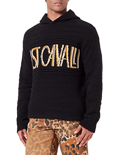 Just Cavalli Herren Pullover, 900j Black Jacquard, L von Just Cavalli