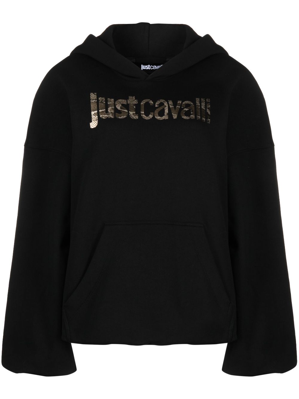 Just Cavalli Hoodie mit Logo-Print - Schwarz von Just Cavalli