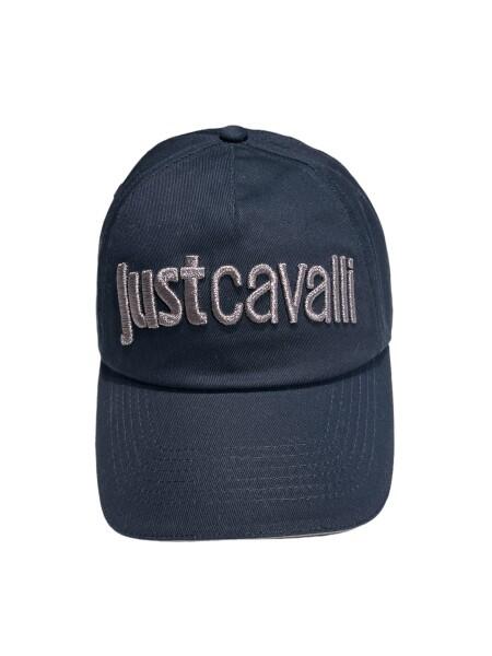 Just Cavalli - Just Cavalli Baseball Cap, Dunkelblau-Silber von Just Cavalli