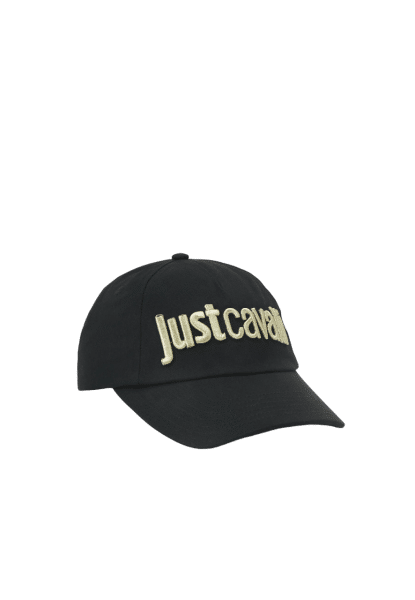 Just Cavalli - Just Cavalli Baseball Cap, Schwarz-Gold von Just Cavalli