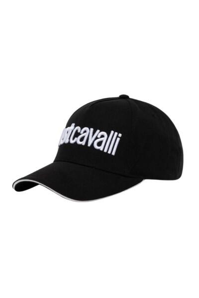 Just Cavalli - Just Cavalli Baseball Cap, Schwarz-Weiß von Just Cavalli