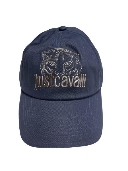 Just Cavalli - Just Cavalli Baseball Cap, Tiger Blau-Silber von Just Cavalli
