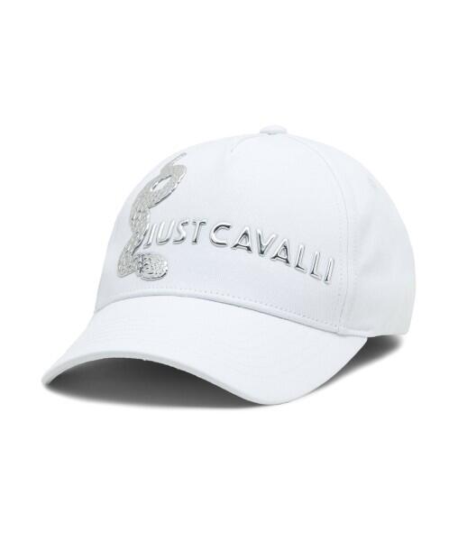 Just Cavalli - Just Cavalli Baseball Cap, Weiß-Silber von Just Cavalli