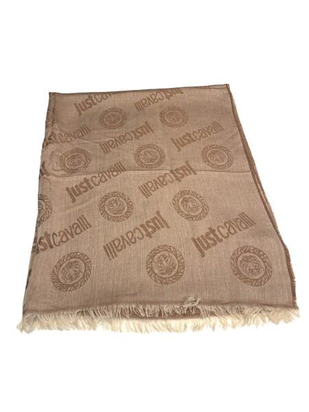 Just Cavalli - Just Cavalli Pashmina Logo Jacquard Schal, Beige von Just Cavalli