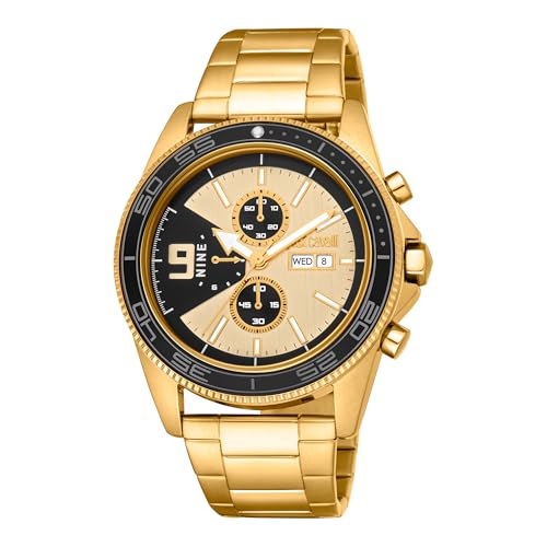 Just Cavalli Just Cavalli Young Subversia JC1G282M0055, Armbandfarbe: Gelbgold, Zifferblatt Champagner, Herren, Armband von Just Cavalli