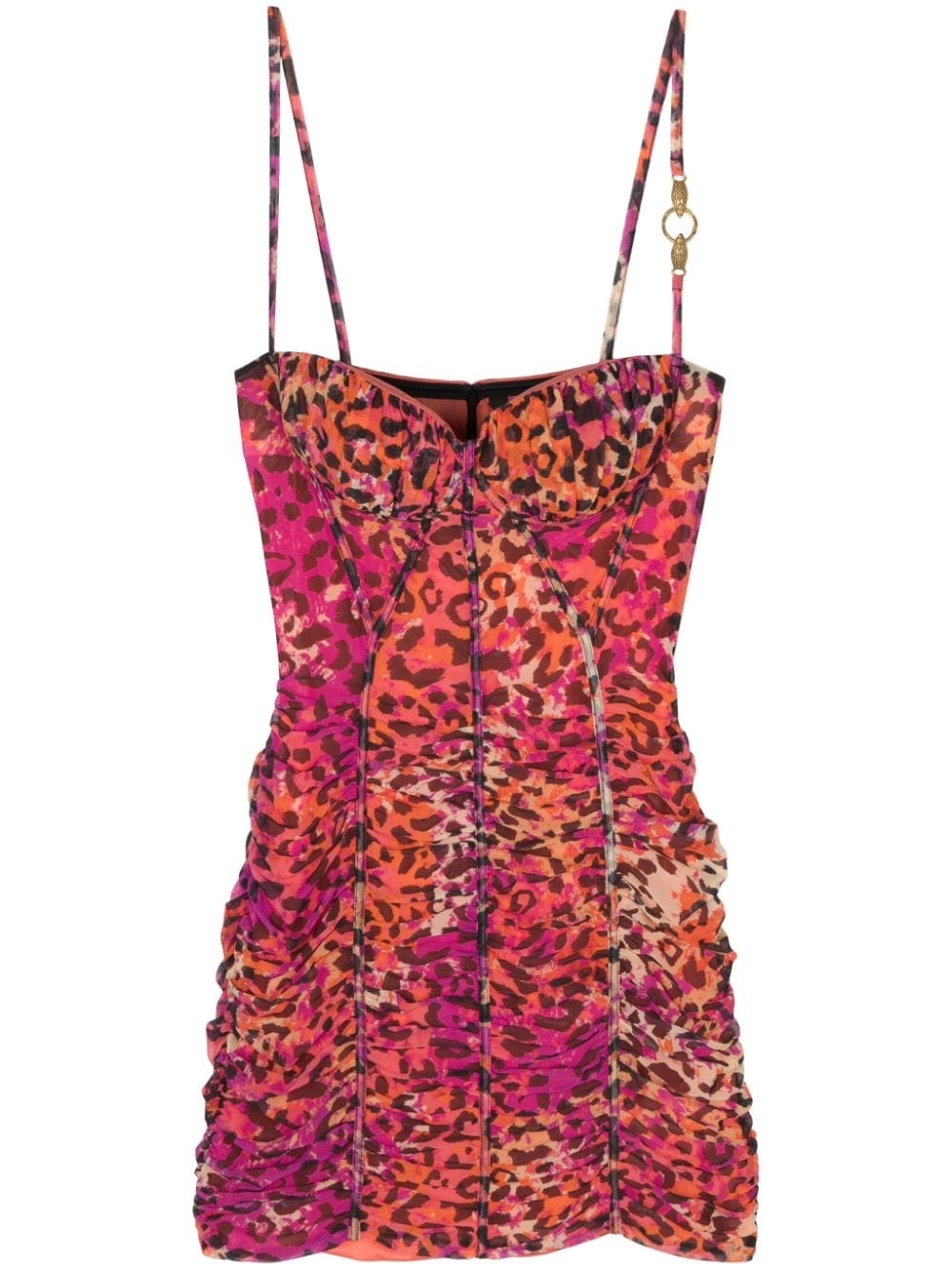 Just Cavalli Kleid mit Leoparden-Print - Violett von Just Cavalli