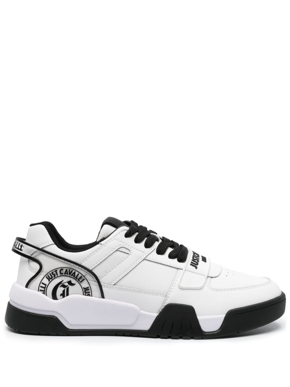 Just Cavalli Klobige Sneakers mit Logo-Riemen - Weiß von Just Cavalli