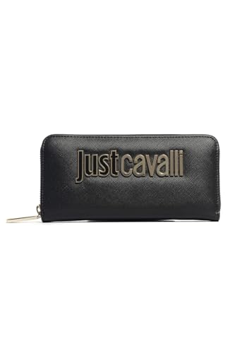 Just Cavalli Logo, Portemonnaie, Geldbeutel, Schwarz von Just Cavalli