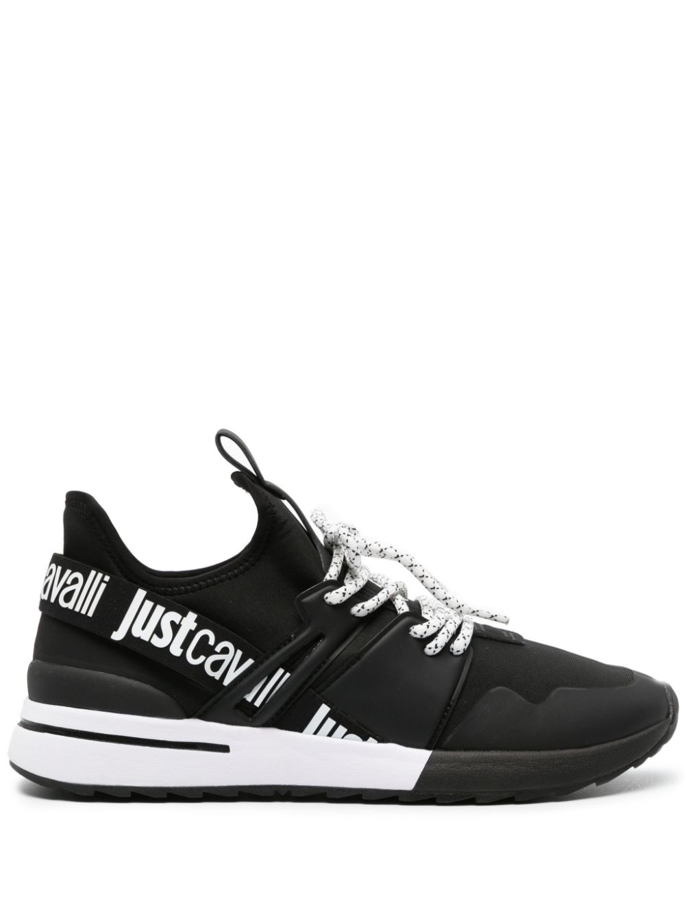 Just Cavalli Mesh-Sneakers mit dicker Sohle - Schwarz von Just Cavalli