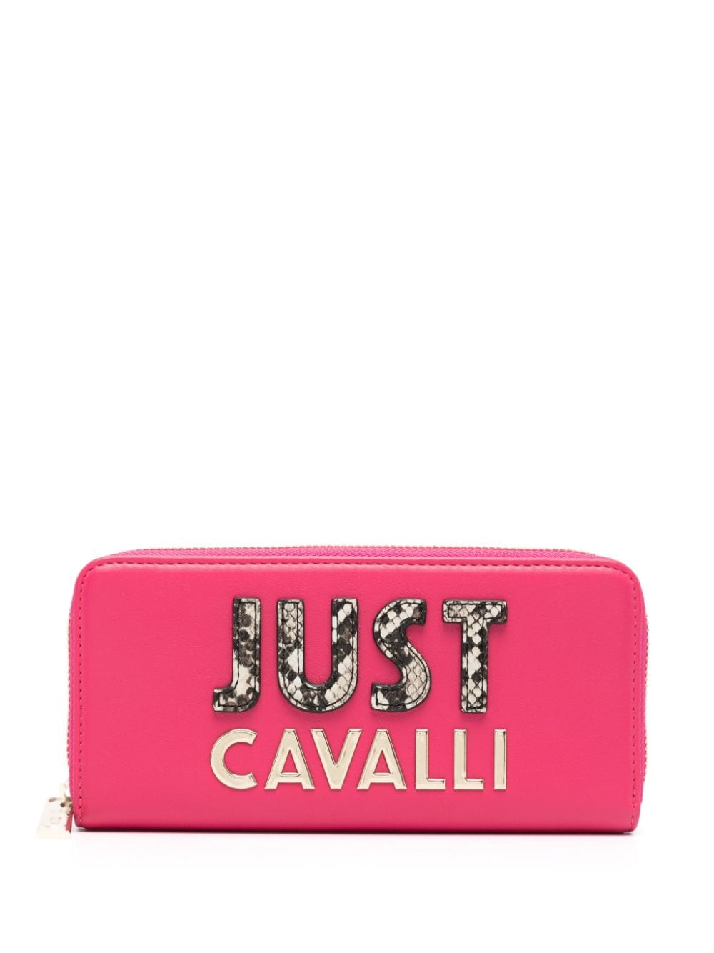 Just Cavalli Portemonnaie mit Logo-Applikation - Rosa von Just Cavalli