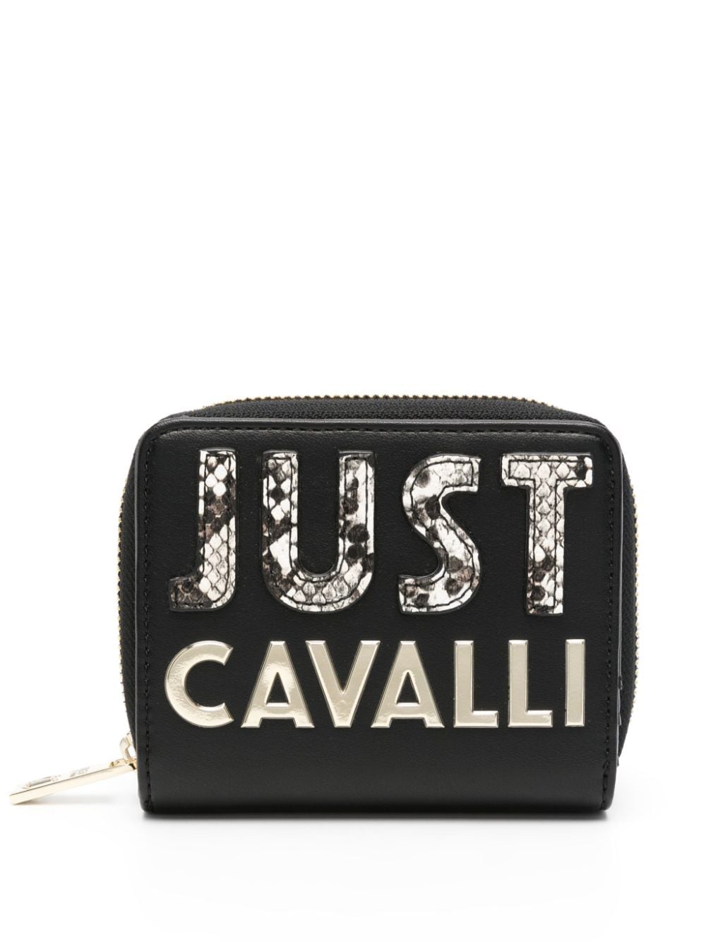 Just Cavalli Portemonnaie mit Logo - Schwarz von Just Cavalli