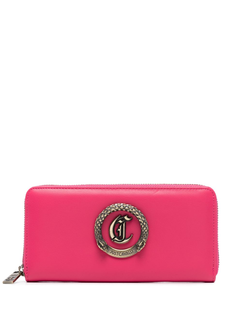 Just Cavalli Portemonnaie mit Metallic-Schlange - Rosa von Just Cavalli