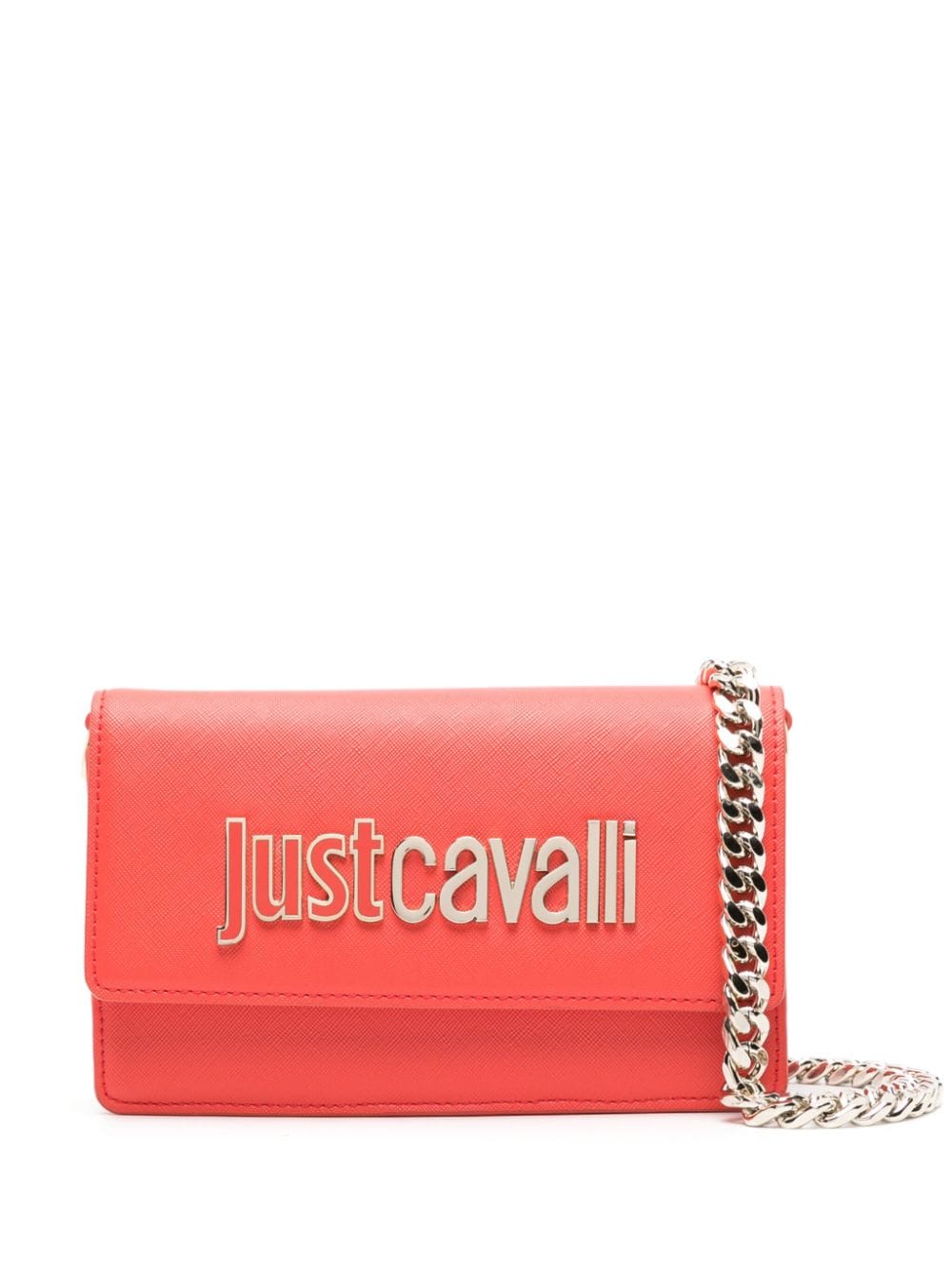 Just Cavalli Range Umhängetasche mit Logo-Schild - Rot von Just Cavalli