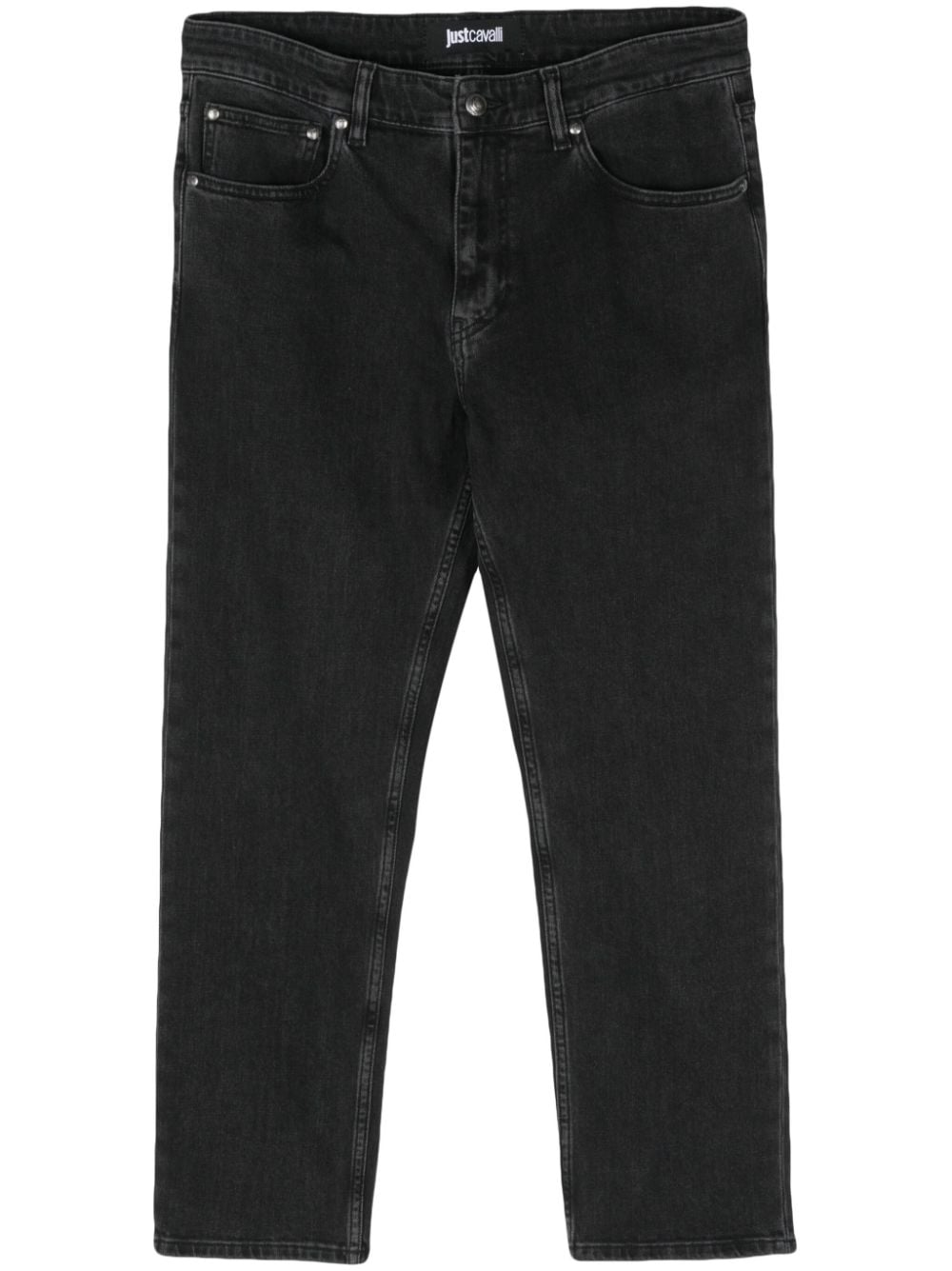 Just Cavalli Schmale Cropped-Jeans - Schwarz von Just Cavalli