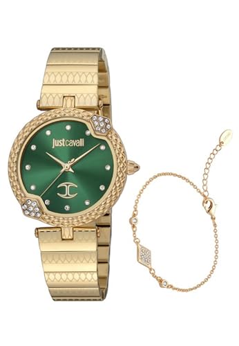 Just Cavalli Set Uhr JC1L197M0075 - Damen beschichteter Edelstahl Quarz Analog von Just Cavalli