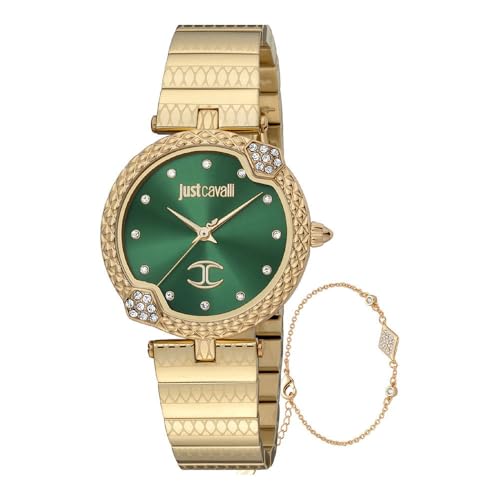 Just Cavalli Set Uhr JC1L197M0075 - Damen beschichteter Edelstahl Quarz Analog von Just Cavalli