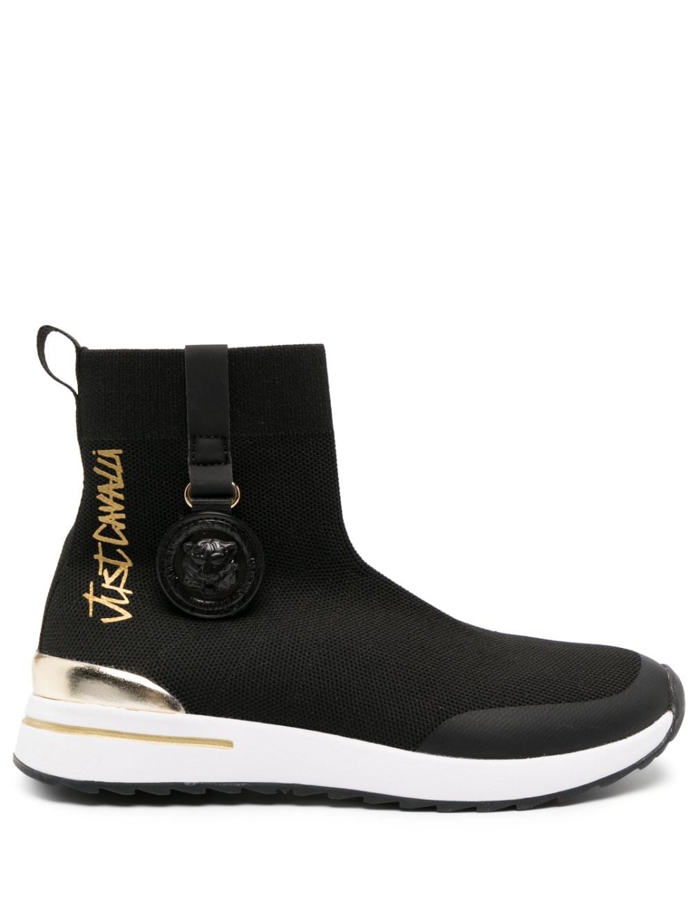 Just Cavalli Sneakers mit Logo-Print - Schwarz von Just Cavalli