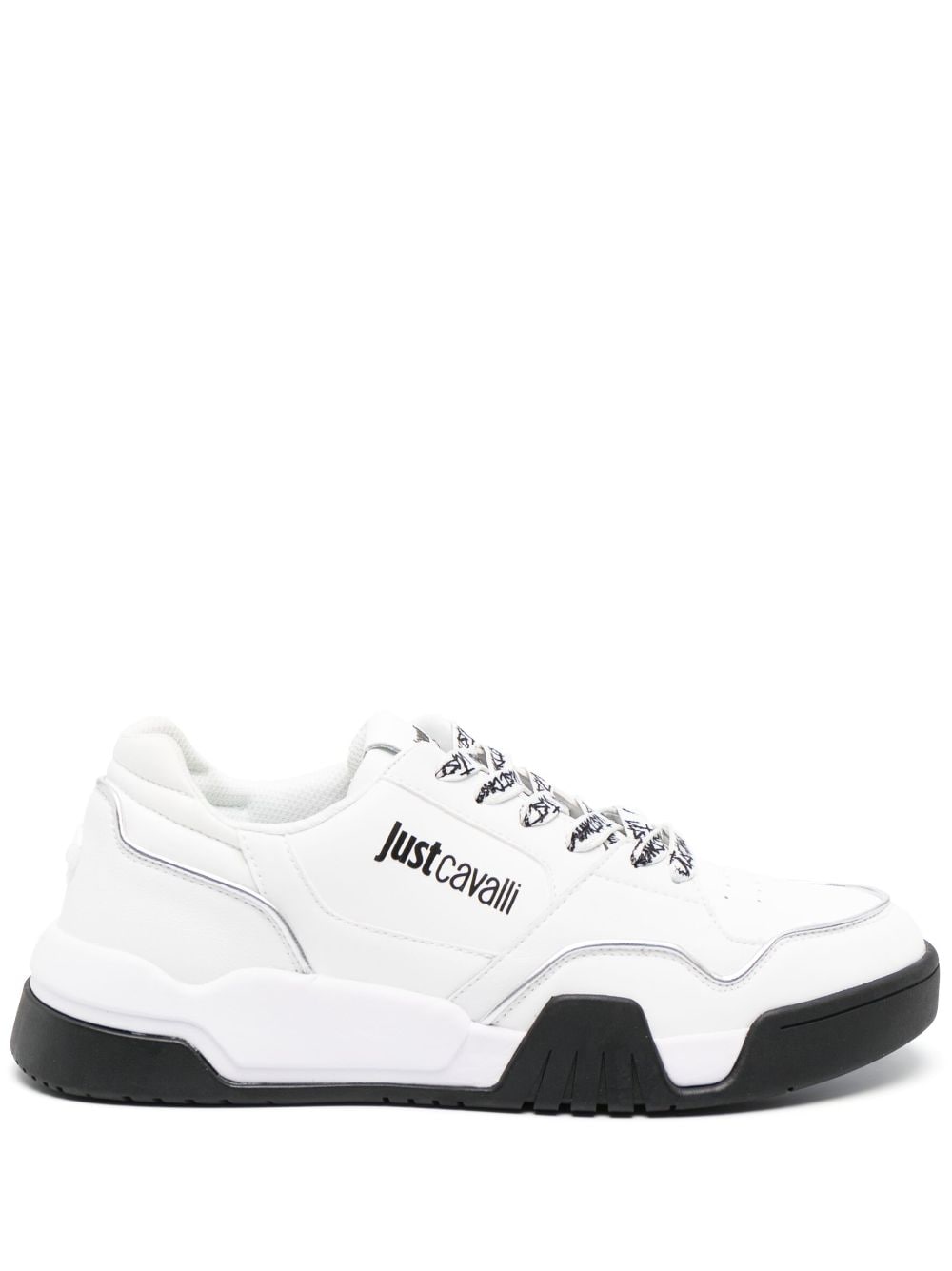 Just Cavalli Sneakers mit Logo-Print - Weiß von Just Cavalli