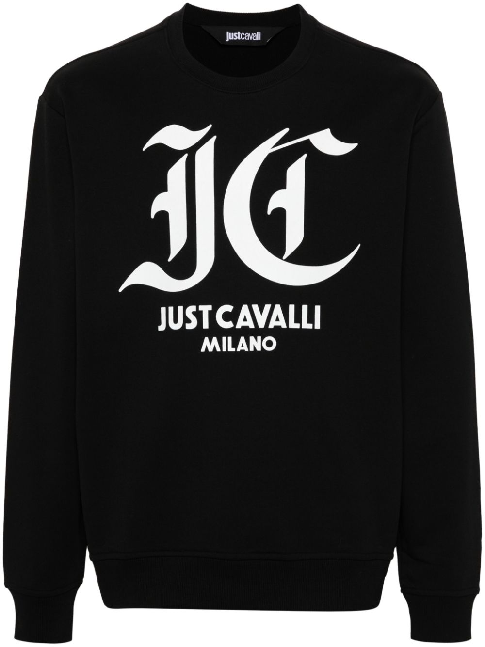 Just Cavalli Sweatshirt mit Logo-Print - Schwarz von Just Cavalli