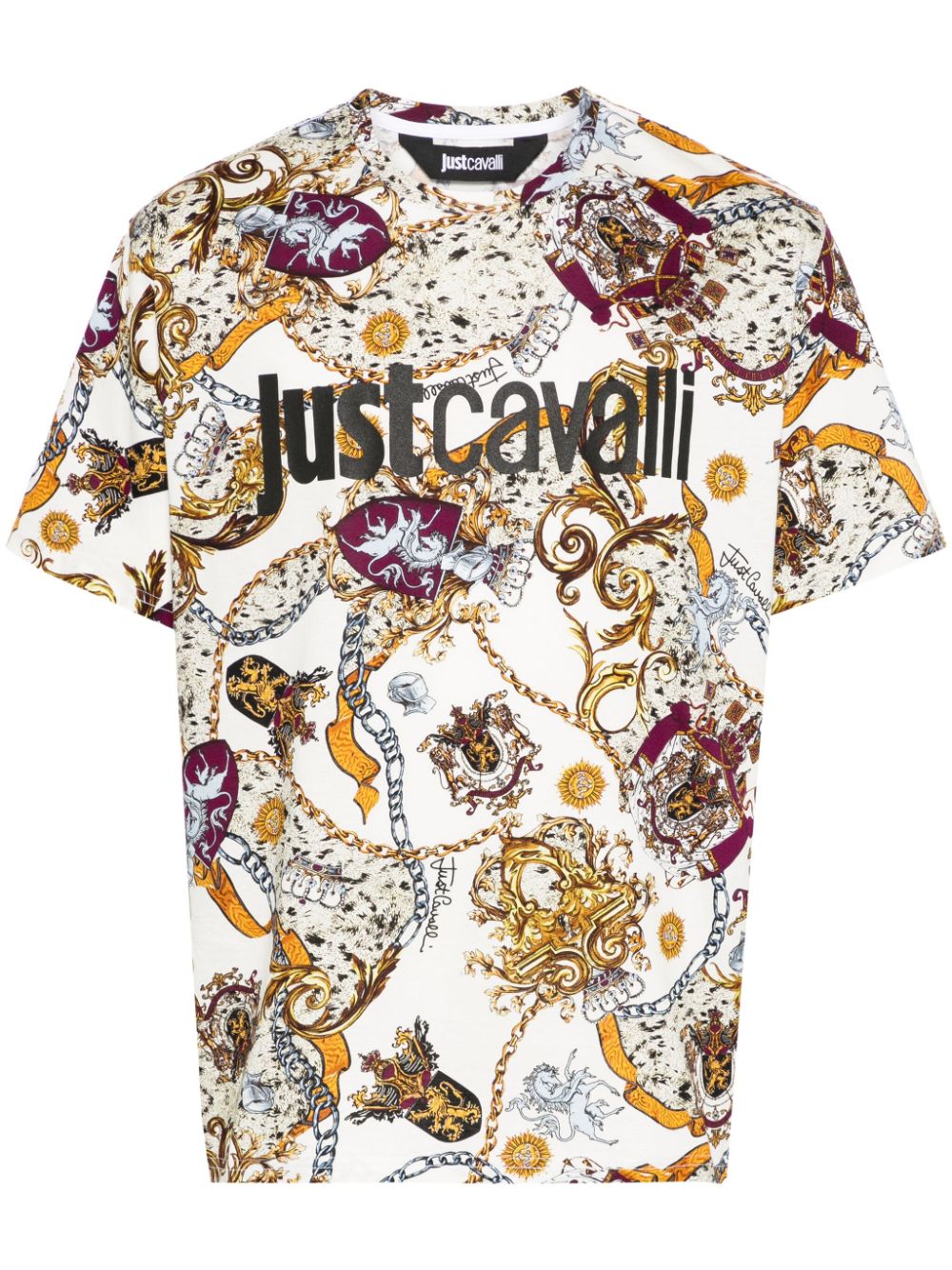 Just Cavalli T-Shirt mit grafischem Print - Weiß von Just Cavalli