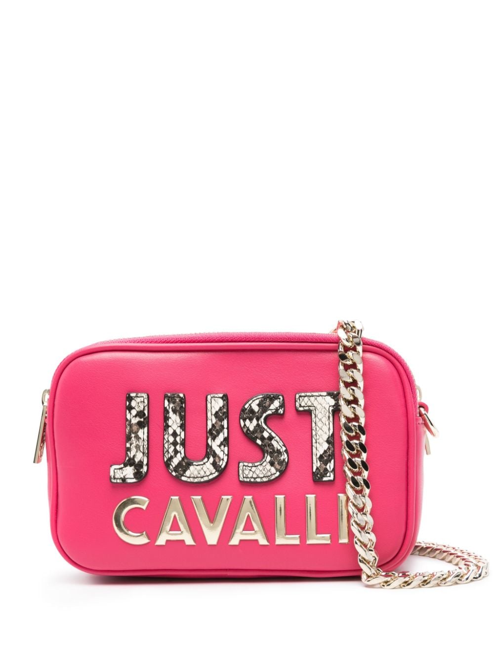 Just Cavalli Umhängetasche mit Logo - Rosa von Just Cavalli