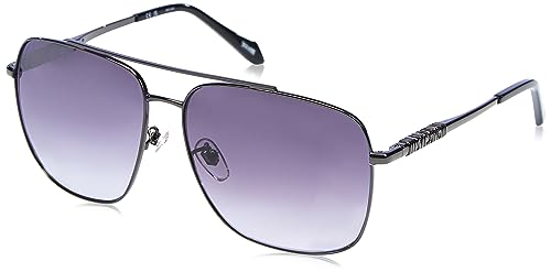 Just Cavalli Unisex SJC030 Sonnenbrille, Shiny Gun W/Sandblasted and/OR MATT Part von Just Cavalli