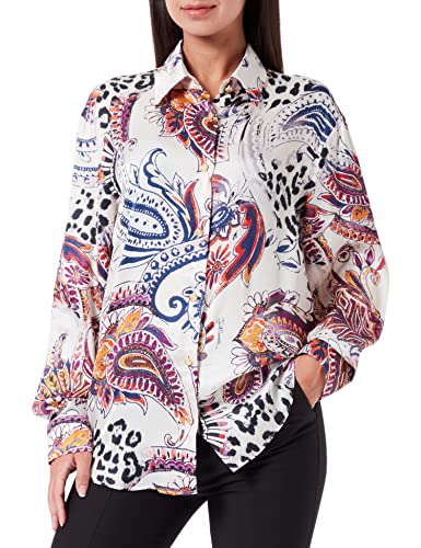 Just Cavalli Women's Shirt, 102s Off White, 46 von Just Cavalli