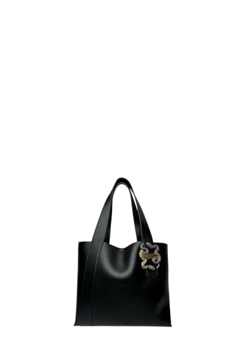 Just Cavalli iconic snakes shopper tasche damen schwarz, Schwarz , Einheitsgröße von Just Cavalli