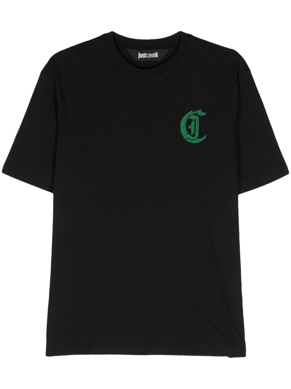 Just Cavalli T-Shirt mit Logo-Stickerei - Schwarz von Just Cavalli