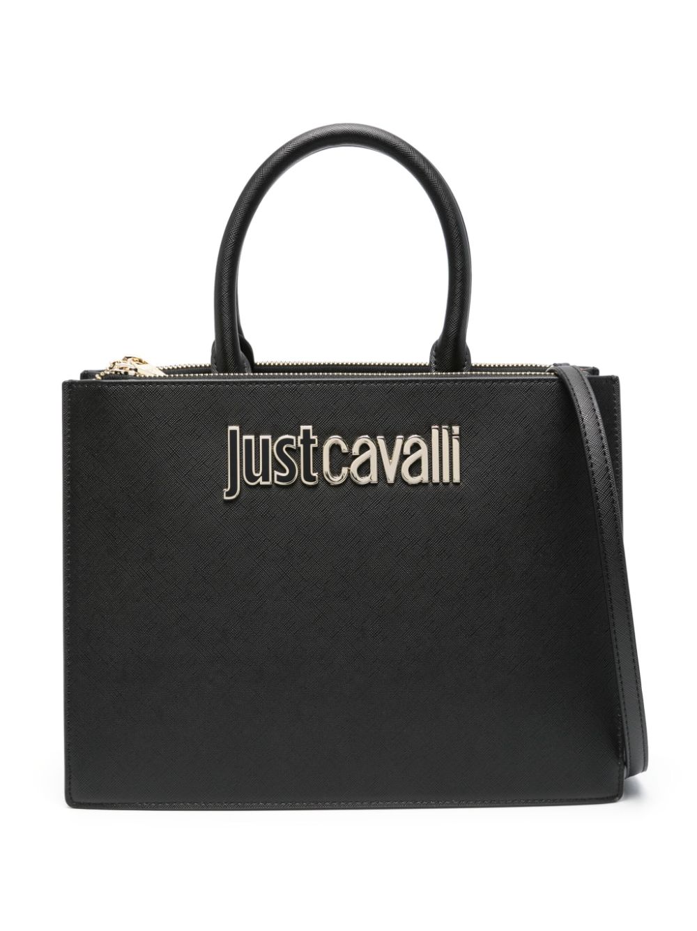 Just Cavalli Handtasche aus Faux-Leder - Schwarz von Just Cavalli