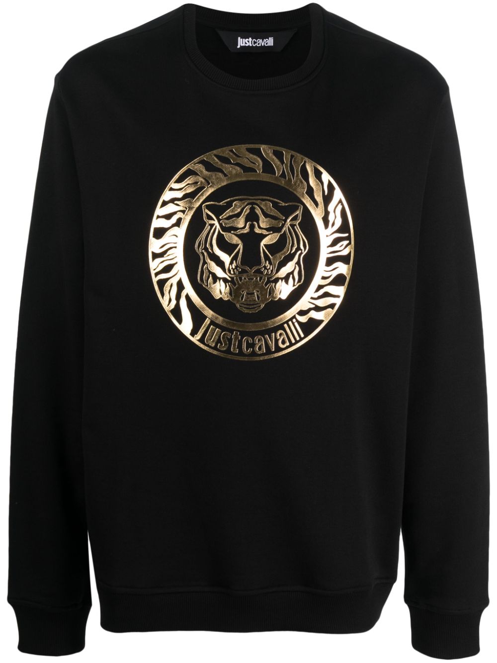 Just Cavalli Sweatshirt mit Logo-Print - Schwarz von Just Cavalli