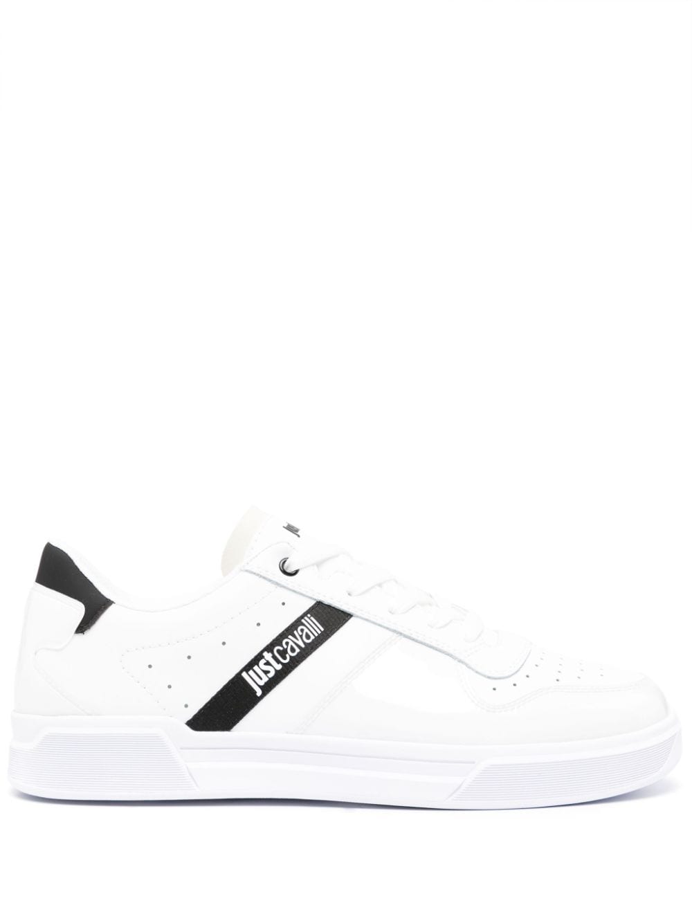 Just Cavalli Sneakers mit Logo-Print - Weiß von Just Cavalli
