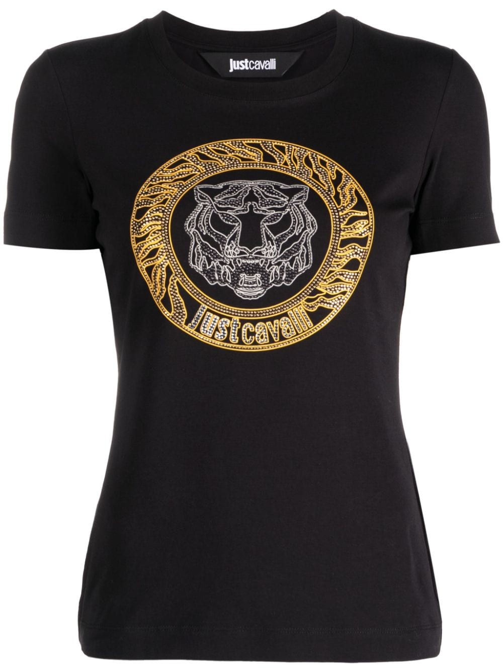 Just Cavalli T-Shirt mit Nieten - Schwarz von Just Cavalli