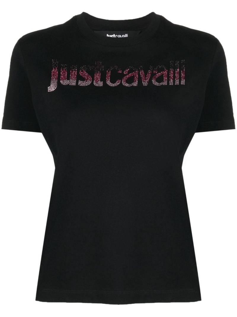 Just Cavalli T-Shirt mit Strass - Schwarz von Just Cavalli